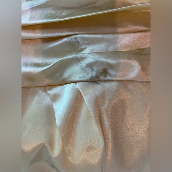 David's Bridal Canary Bridesmaids Dress - Picture 4 of 16